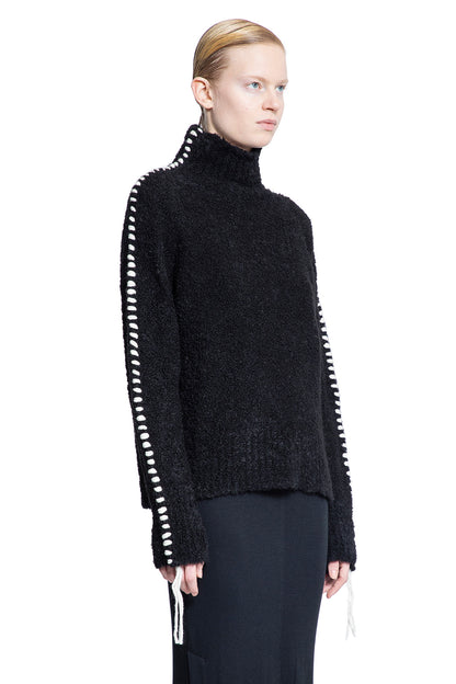 THOM KROM WOMAN BLACK KNITWEAR