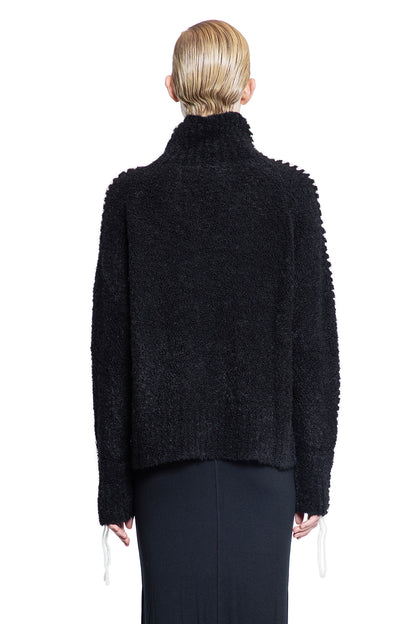 THOM KROM WOMAN BLACK KNITWEAR