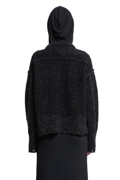 THOM KROM WOMAN BLACK KNITWEAR