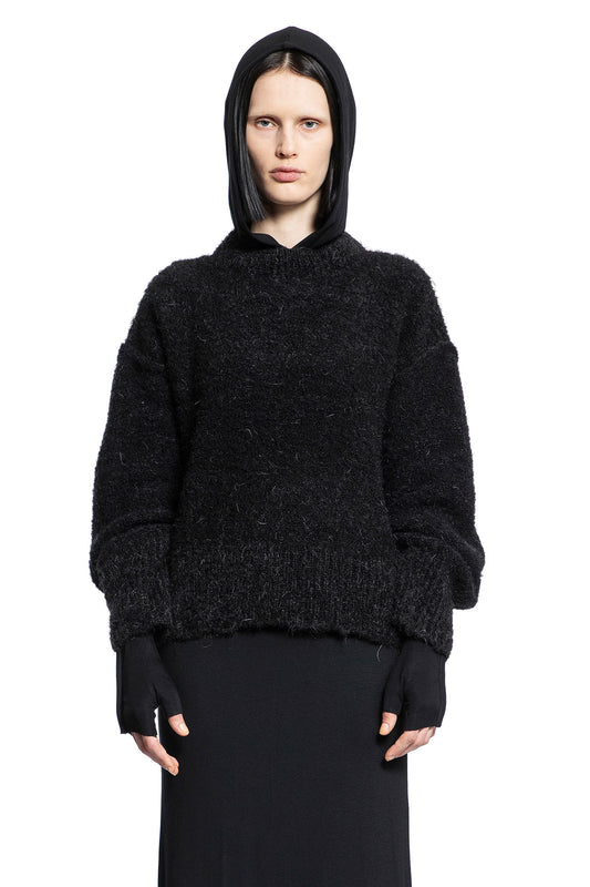 THOM KROM WOMAN BLACK KNITWEAR