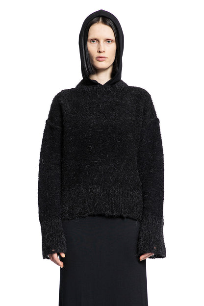 THOM KROM WOMAN BLACK KNITWEAR