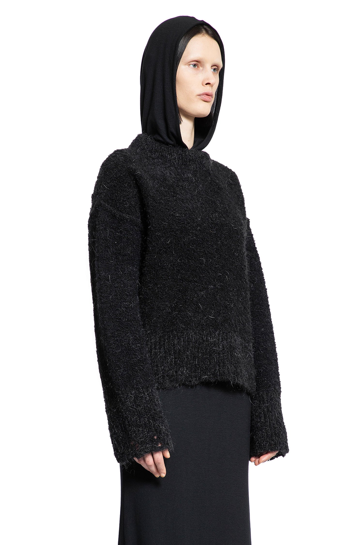 THOM KROM WOMAN BLACK KNITWEAR