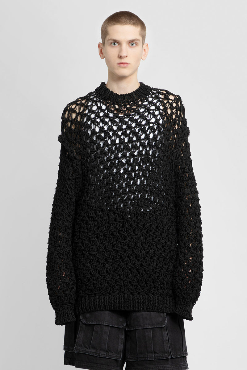 JUNYA WATANABE MAN BLACK KNITWEAR - JUNYA WATANABE - KNITWEAR