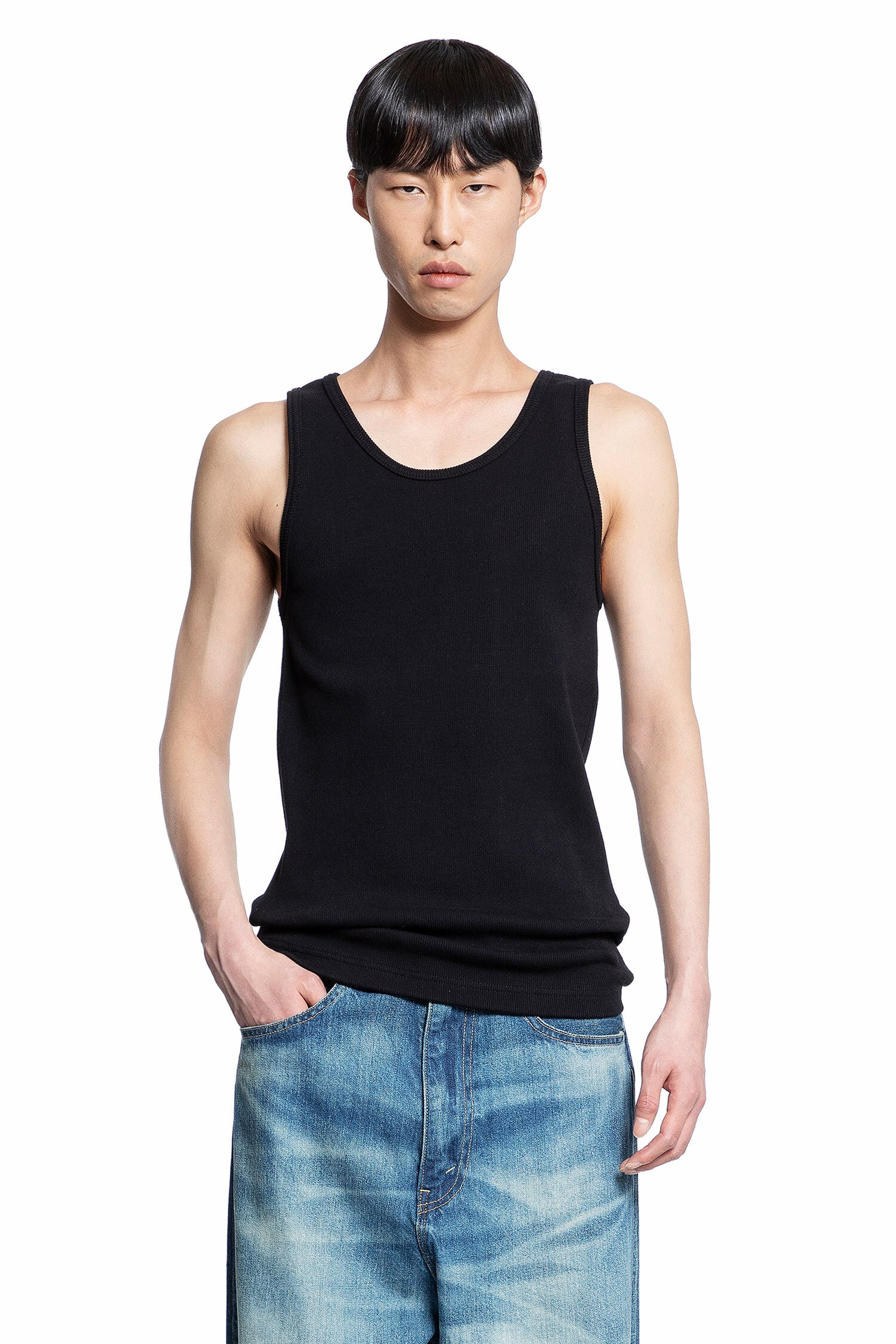 JUNYA WATANABE MAN BLACK T-SHIRTS