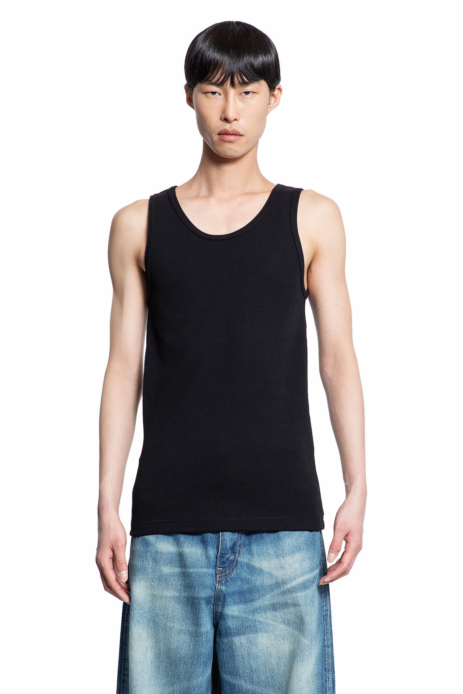 JUNYA WATANABE MAN BLACK T-SHIRTS