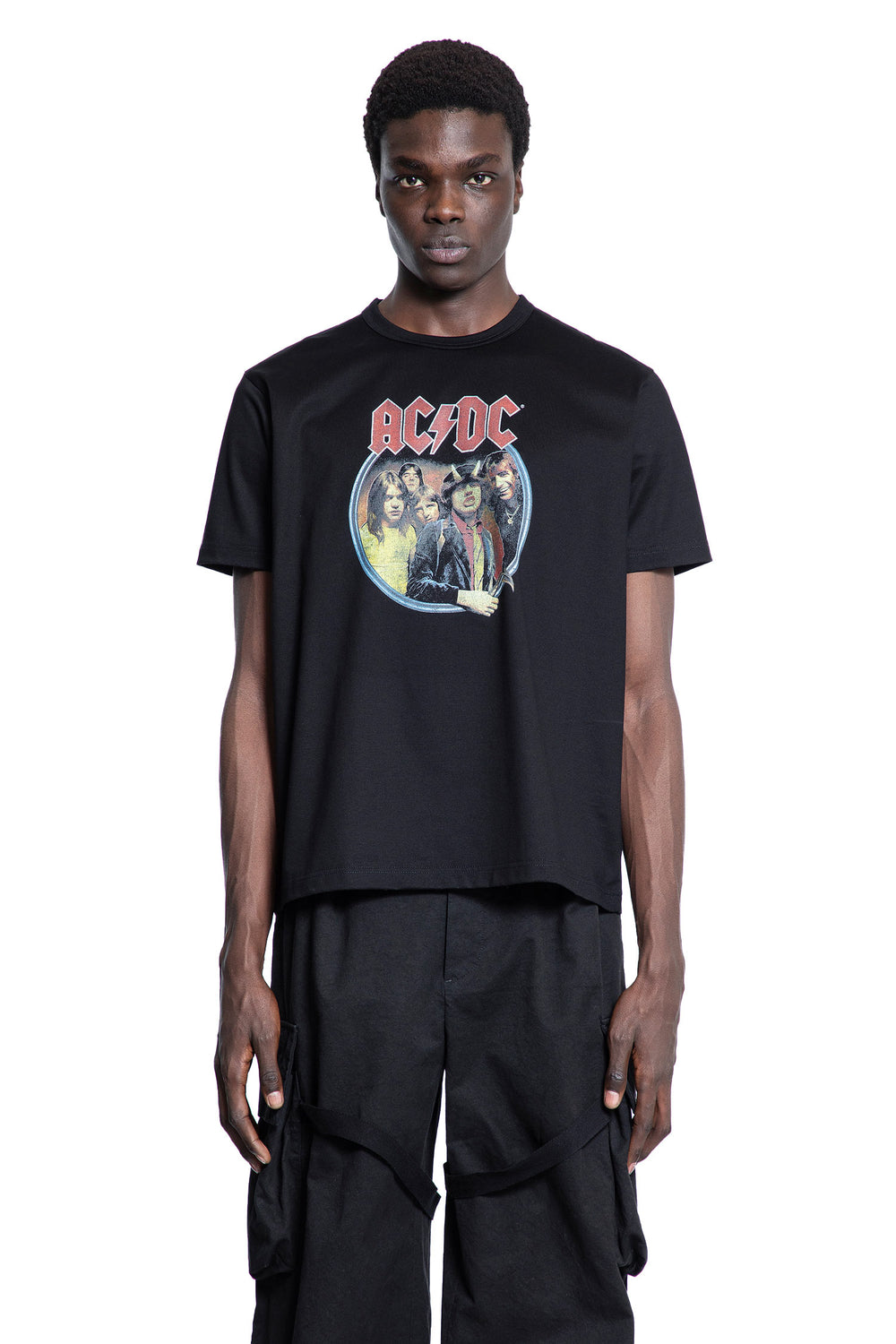 JUNYA WATANABE MAN BLACK T-SHIRTS & TANK TOPS