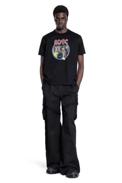 JUNYA WATANABE MAN BLACK T-SHIRTS & TANK TOPS