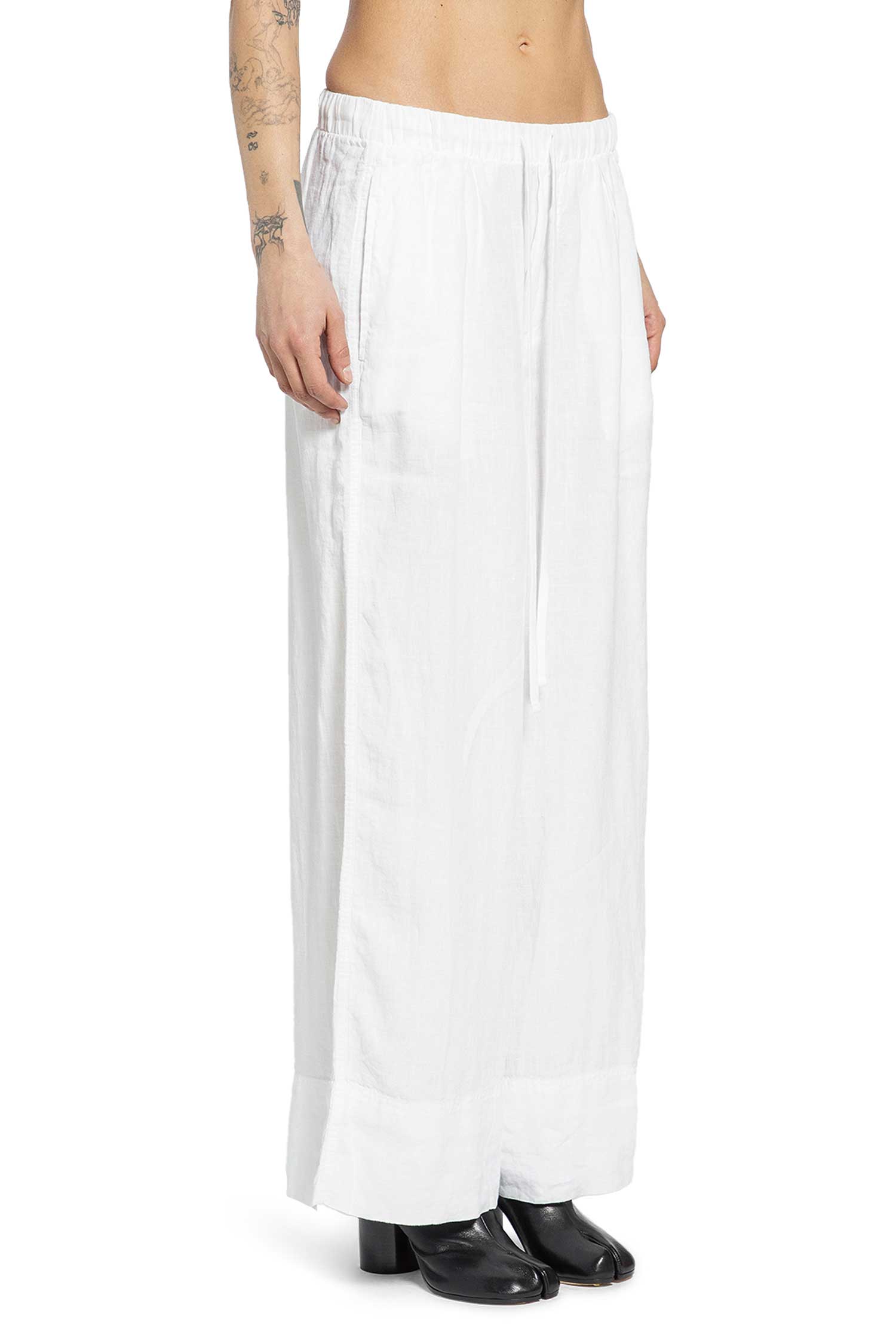 Cropped Wide Leg Trousers