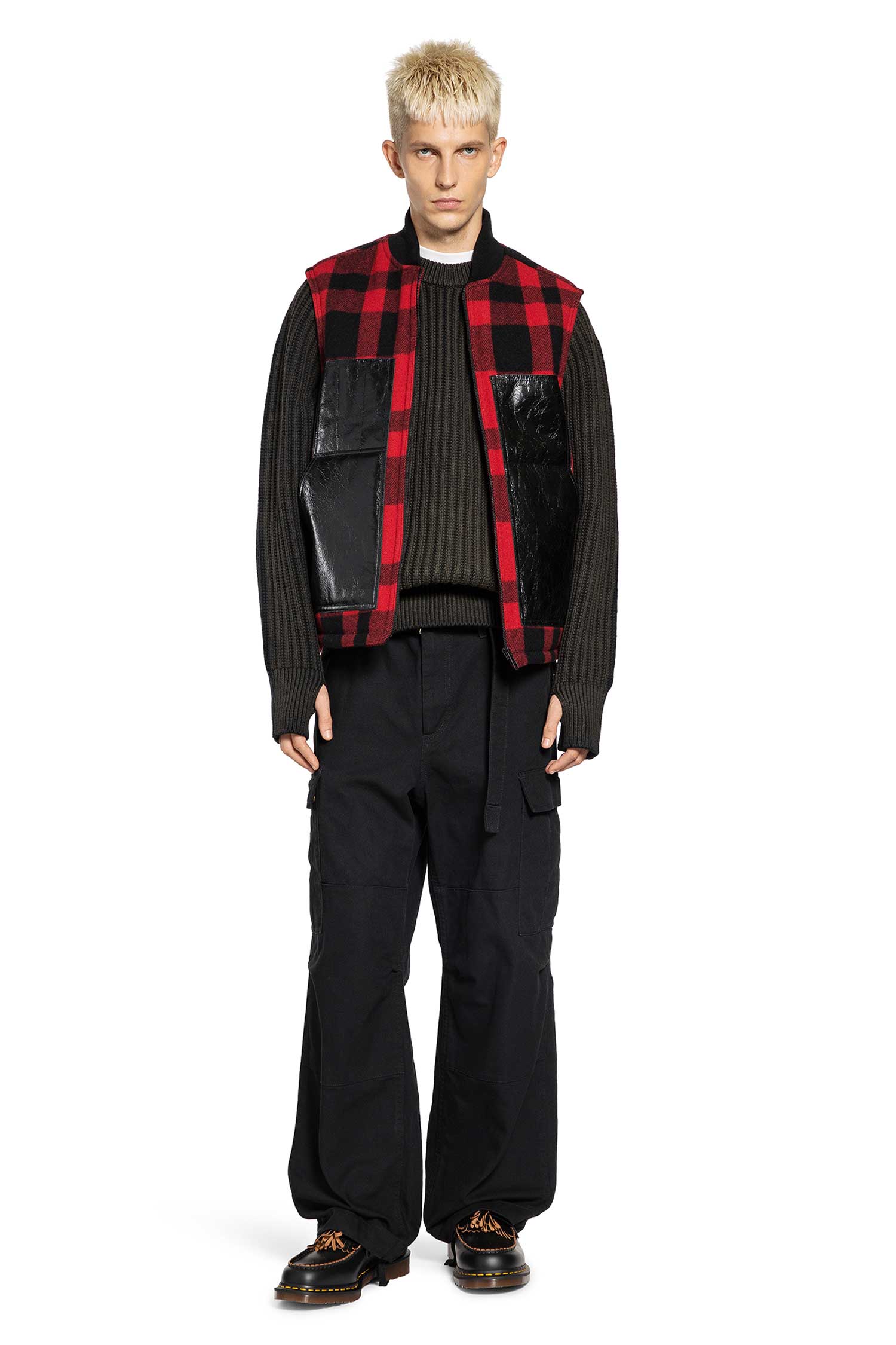 JUNYA WATANABE MAN BLACK KNITWEAR