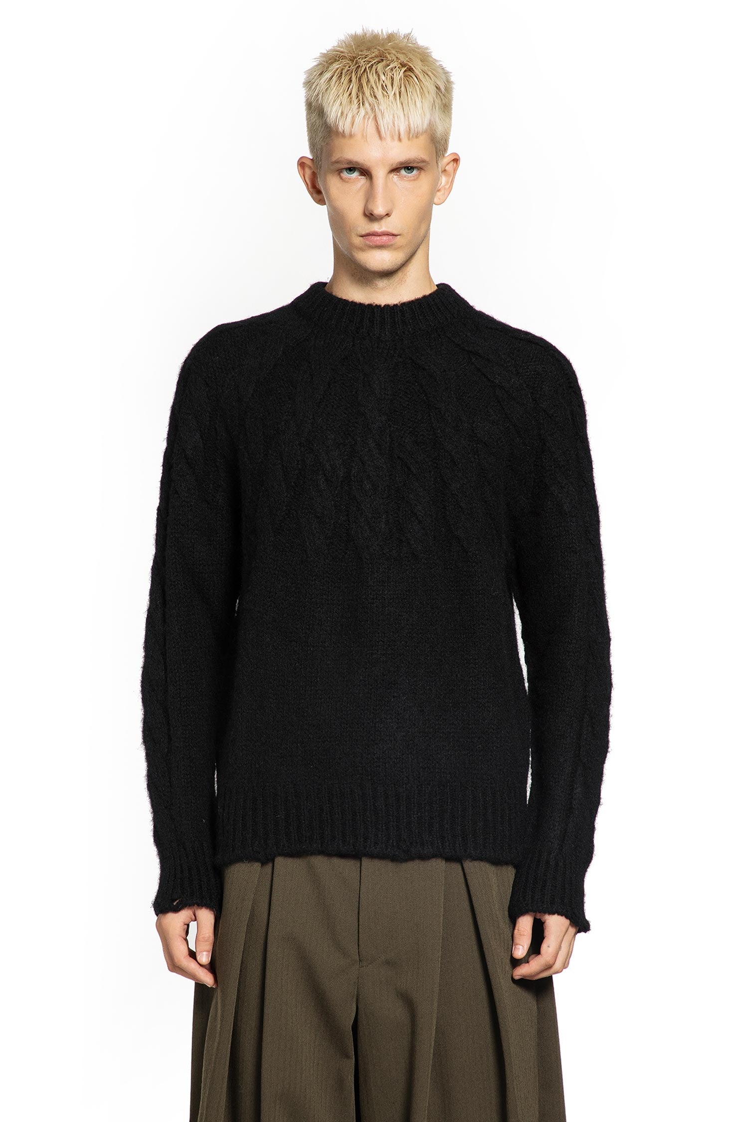 JUNYA WATANABE MAN BLACK KNITWEAR