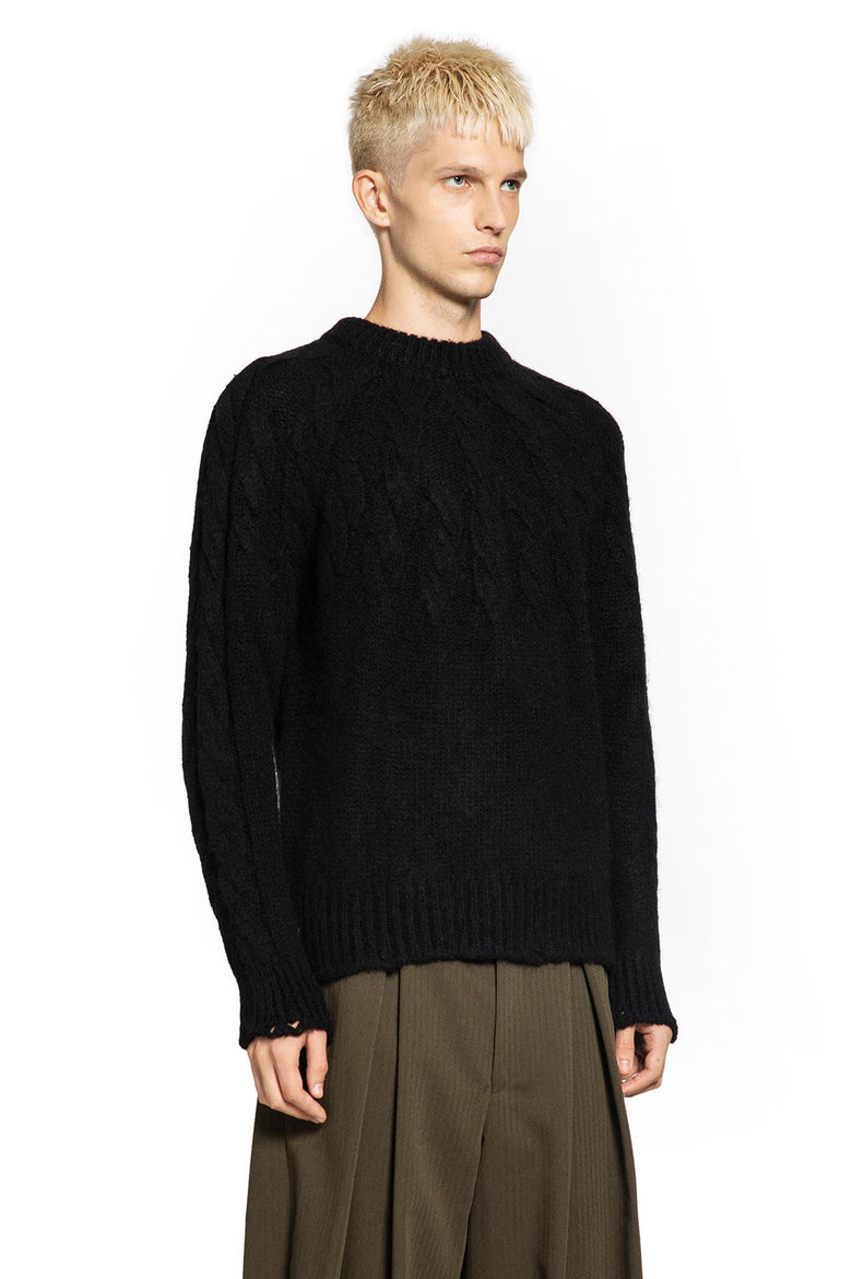 JUNYA WATANABE MAN BLACK KNITWEAR