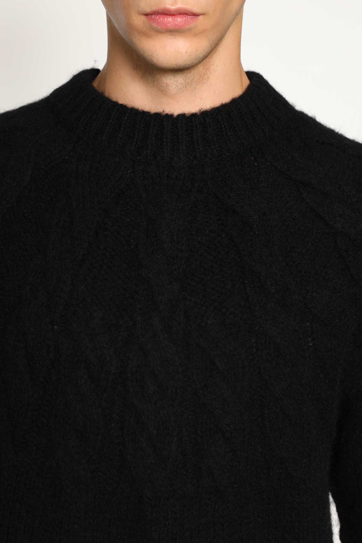 JUNYA WATANABE MAN BLACK KNITWEAR