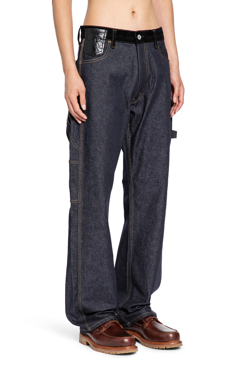 Paneled Straight Jeans