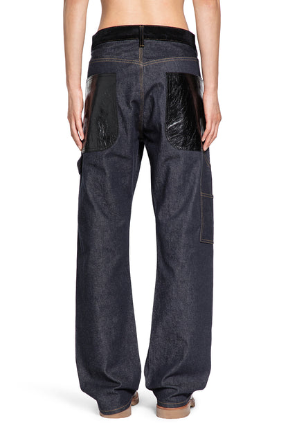 Paneled Straight Jeans