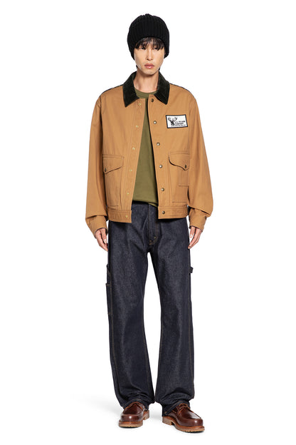 Paneled Straight Jeans