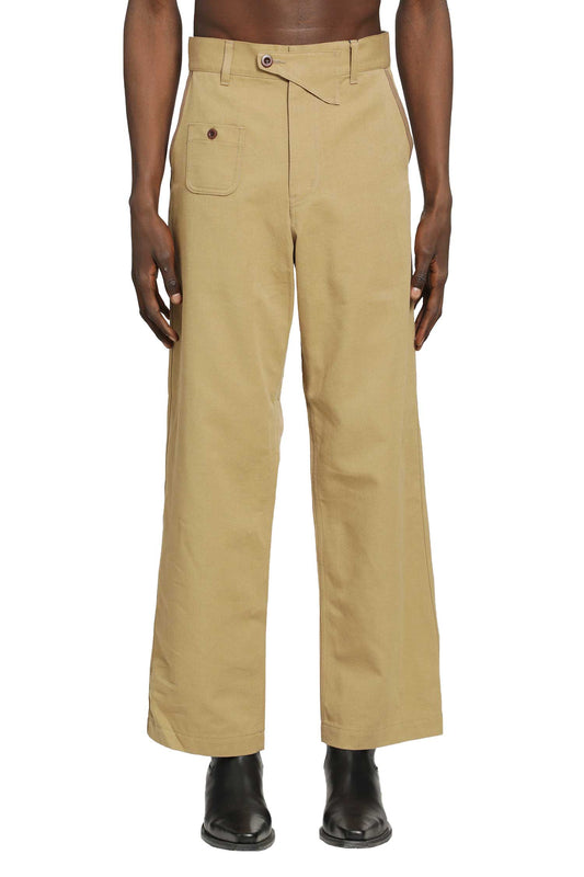 Cotton Wool Flared Trousers