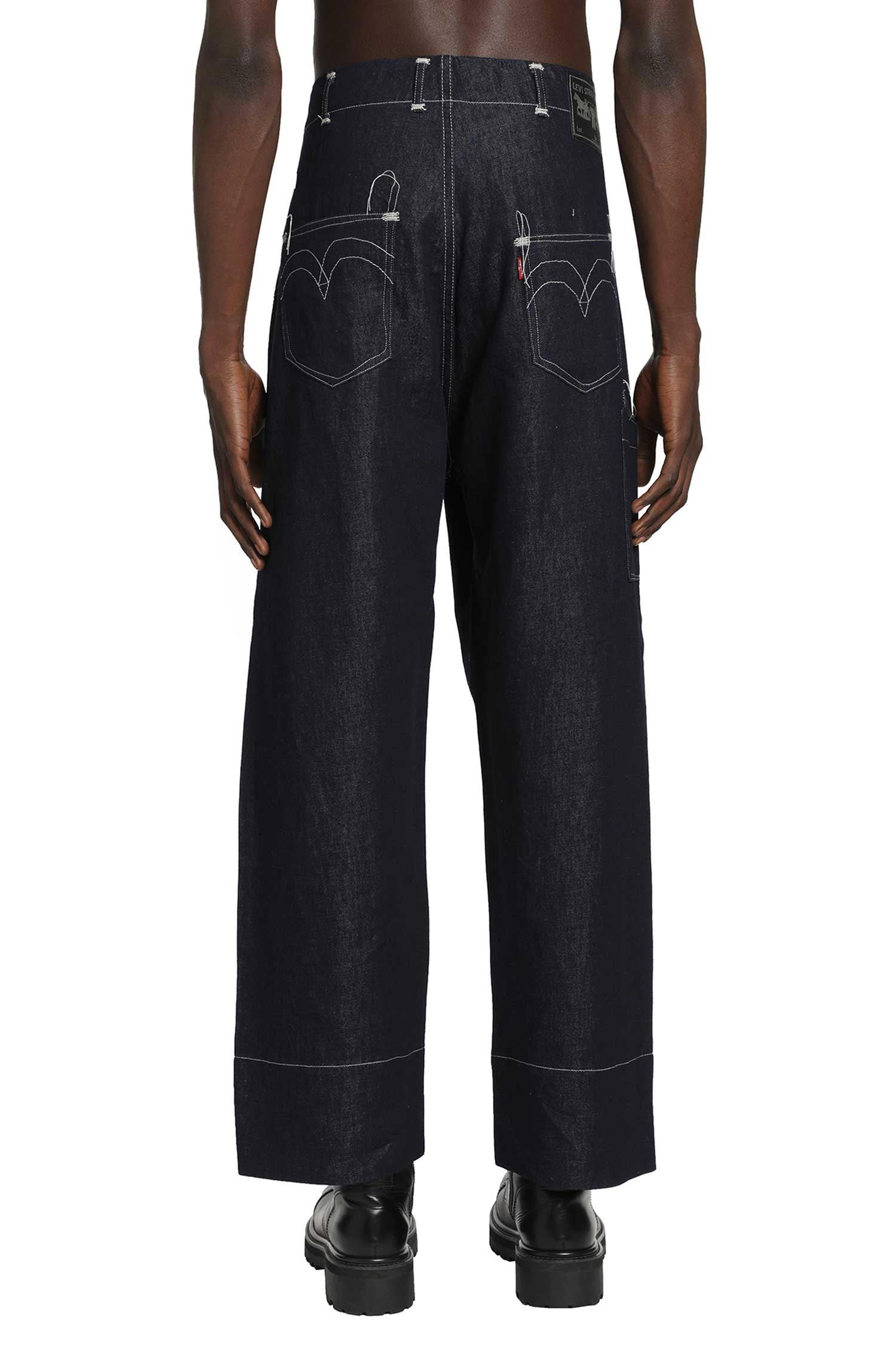 junya watanabe man levi's 23aw ワイドレッグデニム Junya Watanabe MAN x Levi's Linen Denim Trousers – Antonioli.eu