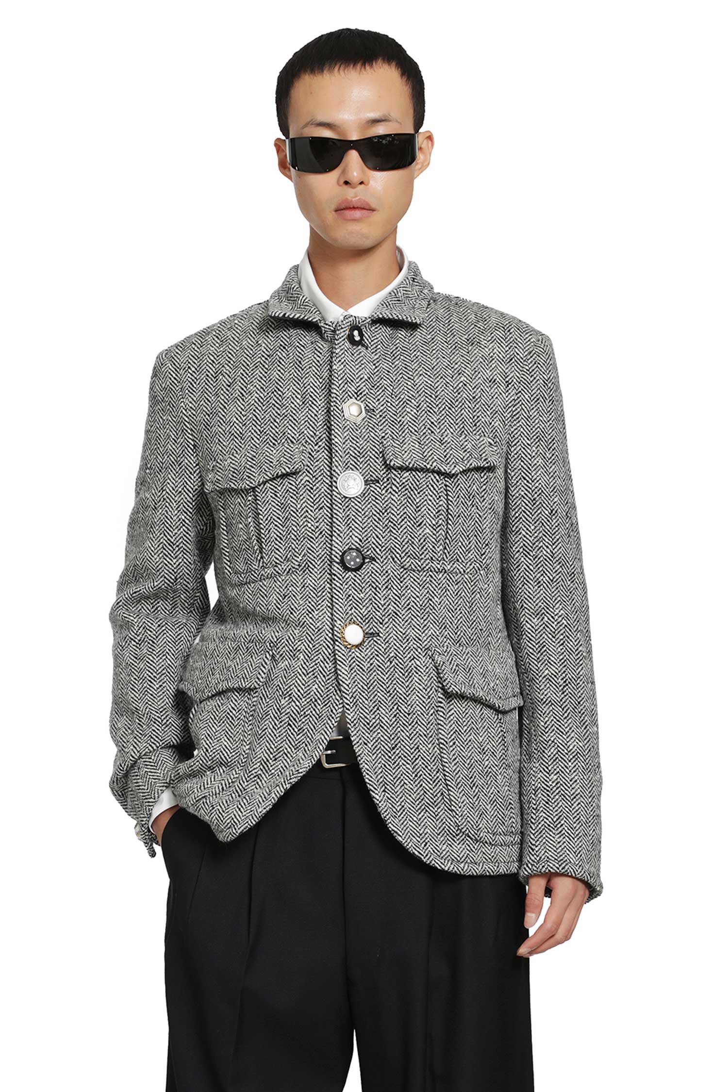 Herringbone Wool Jacket