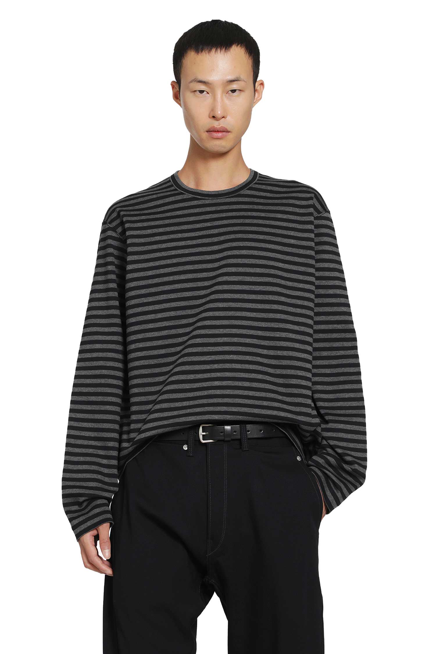 Striped Cotton Long Sleeeve T-Shirt