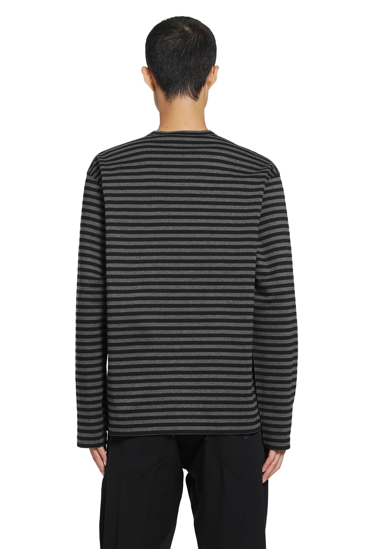 Striped Cotton Long Sleeeve T-Shirt