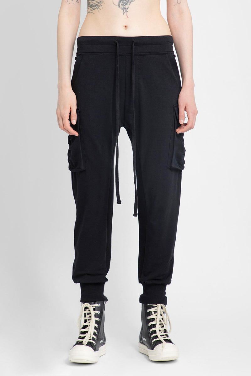 Jersey Drop Crotch Trousers in Black Print – Olivia May