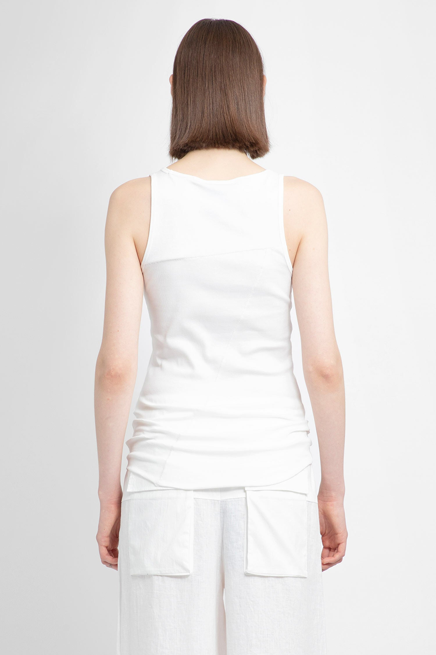 THOM KROM WOMAN WHITE T-SHIRTS & TANK TOPS