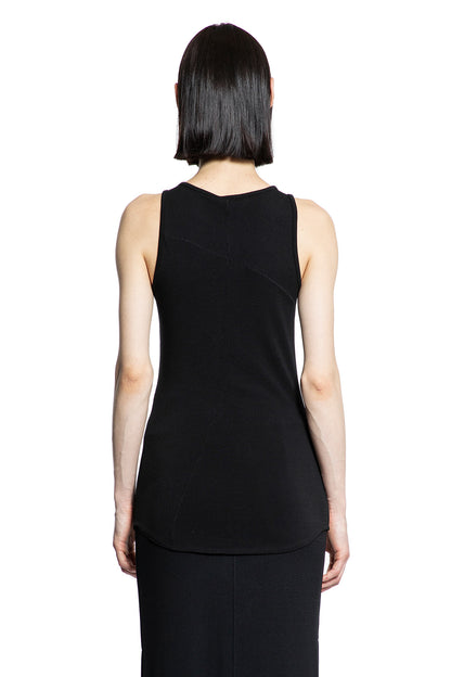 THOM KROM WOMAN BLACK T-SHIRTS & TANK TOPS