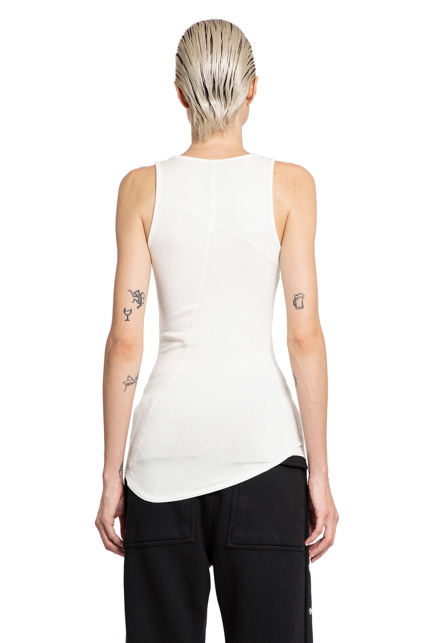 THOM KROM WOMAN WHITE T-SHIRTS & TANK TOPS