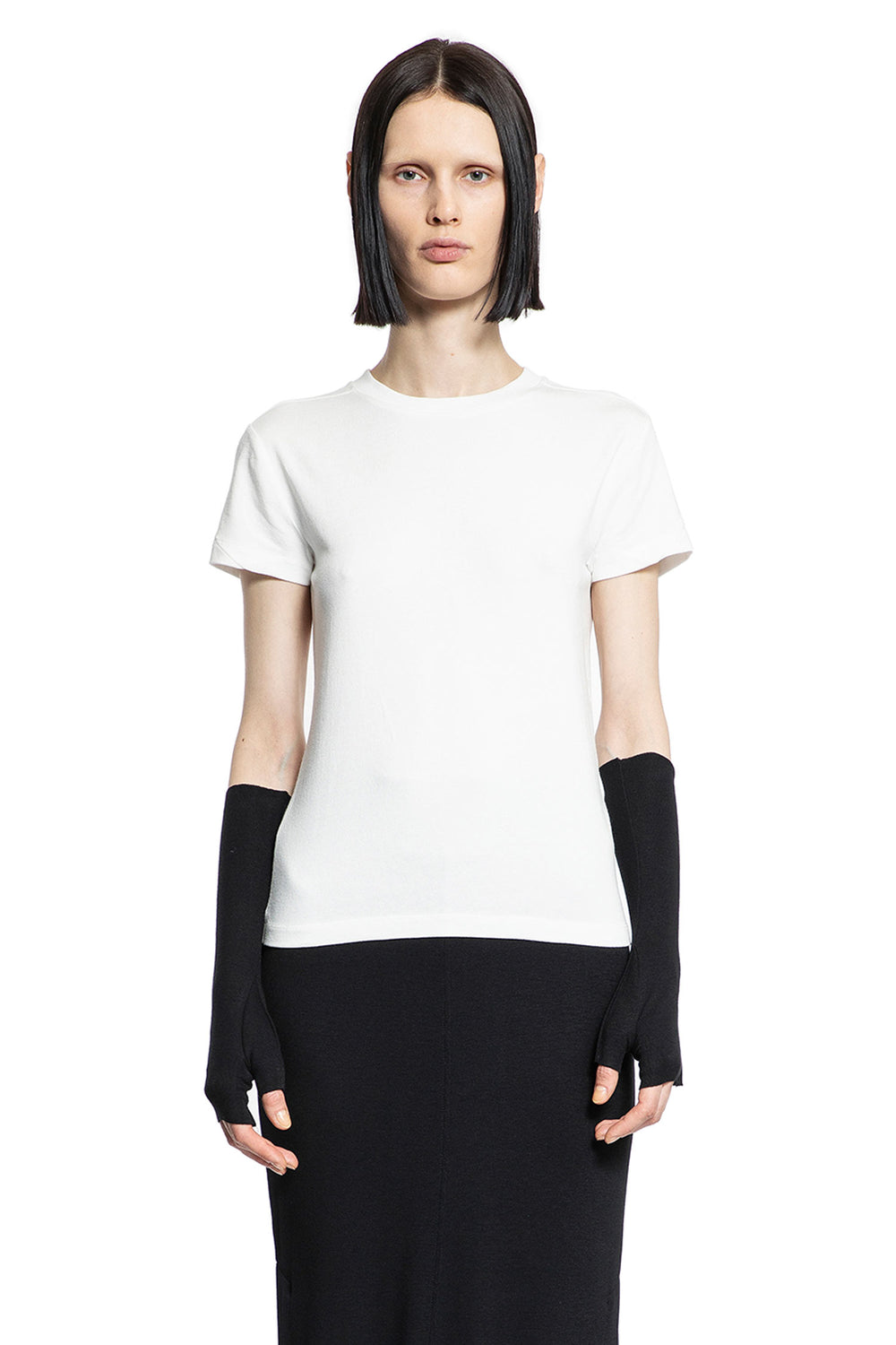 THOM KROM WOMAN WHITE T-SHIRTS & TANK TOPS