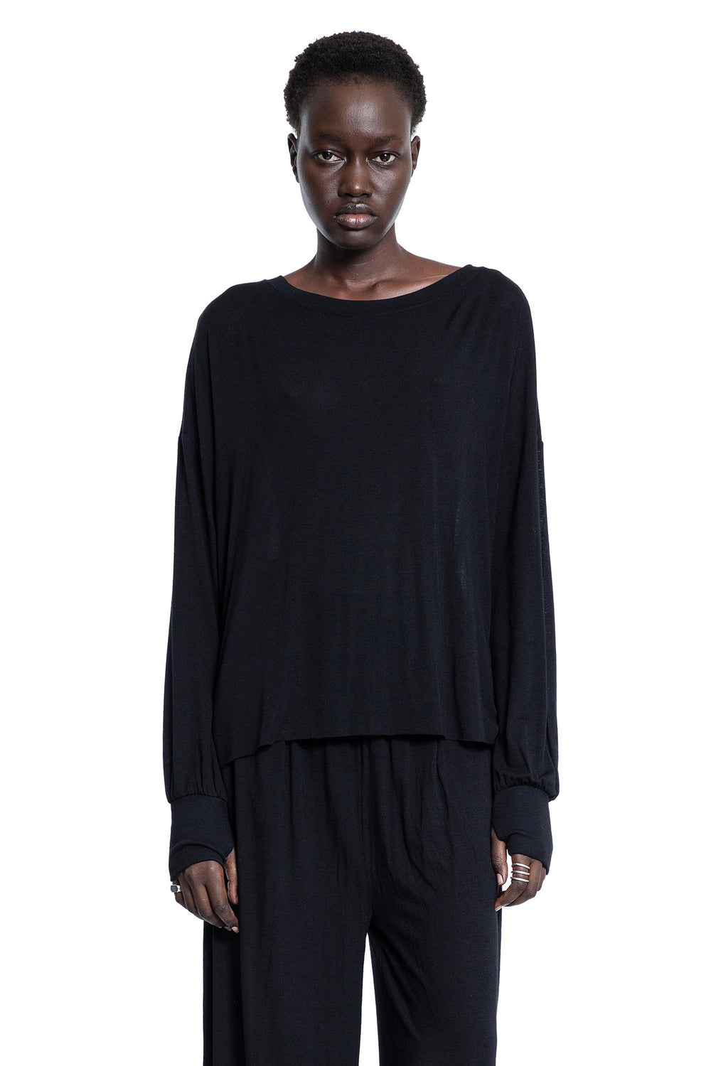 THOM KROM WOMAN BLACK TOPS