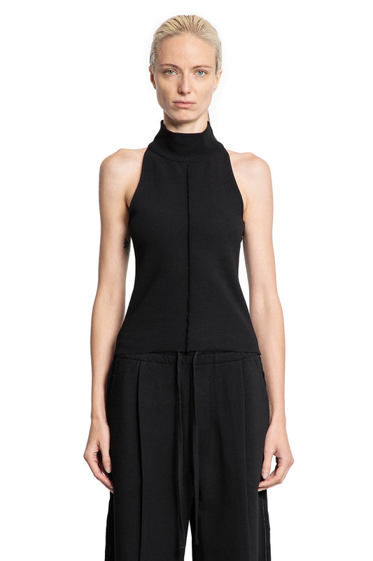 Sleeveless Knit Turtleneck Top