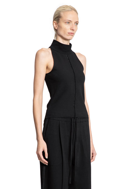 Sleeveless Knit Turtleneck Top