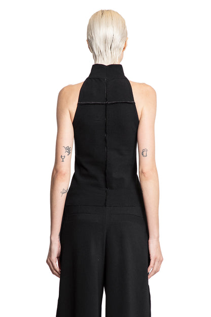 Sleeveless Knit Turtleneck Top