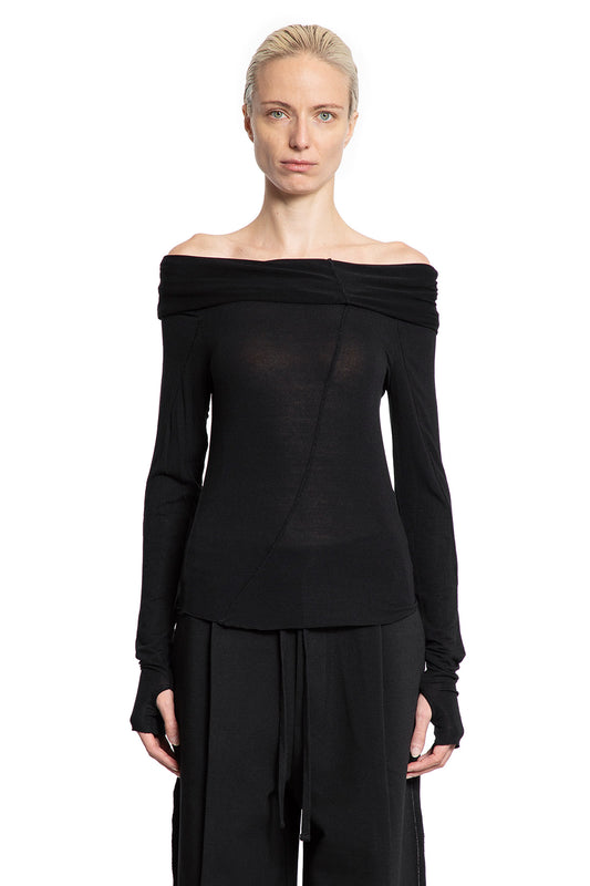 Off-Shoulder Top with Hand Gaiters