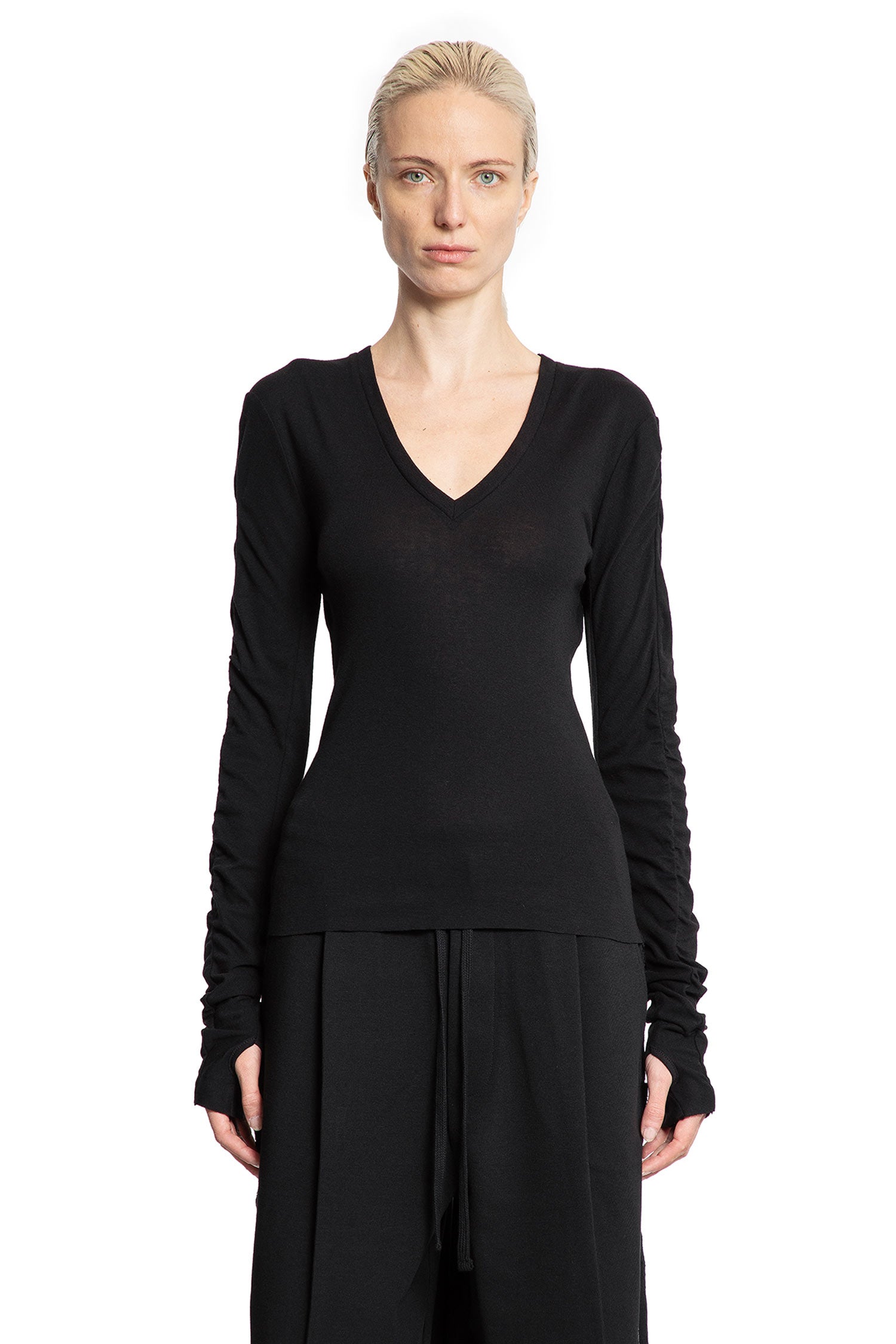 Cotton Wool V-Neck Sweatshirt