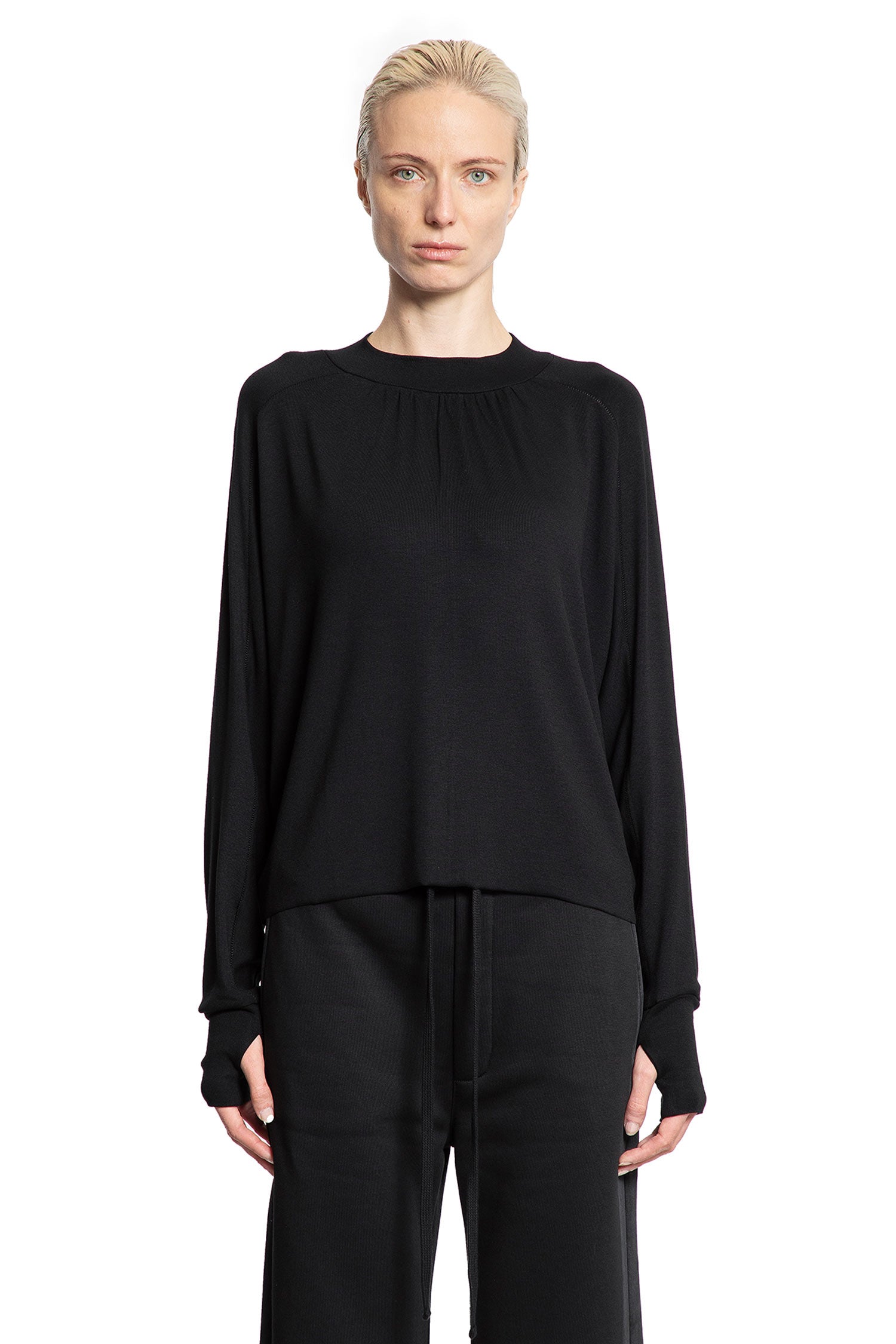 Stretch Nylon Jersey Long Sleeve Top