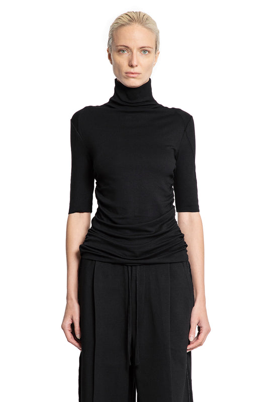 Short Sleeve Turtleneck Top