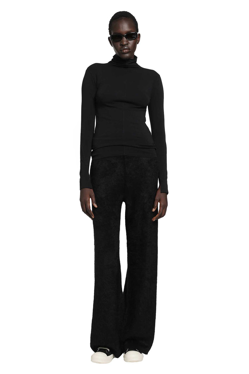 THOM KROM Stretch Cotton Modal Turtleneck Top woman