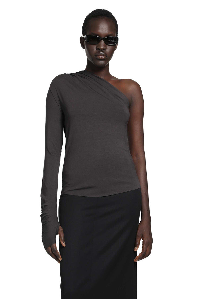 THOM KROM Stretch Viscose Off-Shoulder Top woman