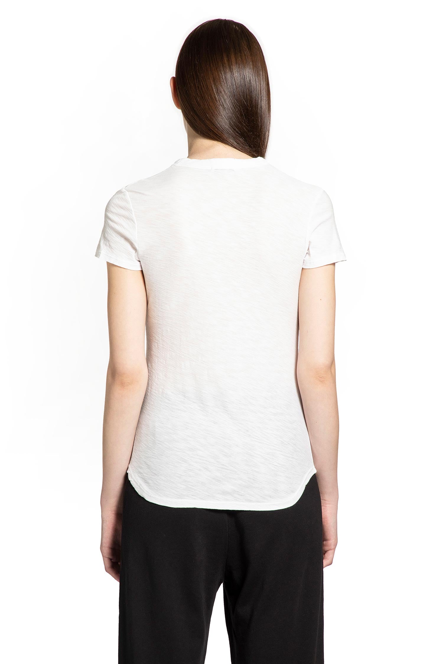 Sheer Slub Crew Neck Tee