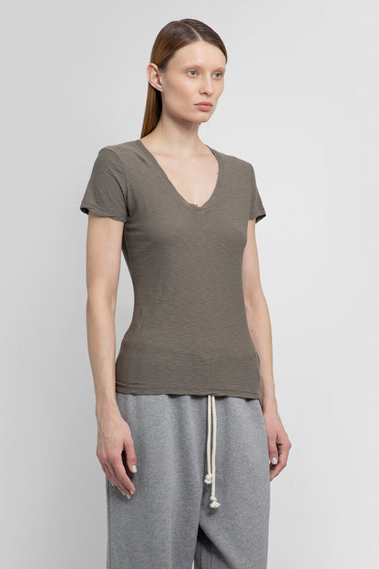 JAMES PERSE WOMAN BEIGE T-SHIRTS & TANK TOPS