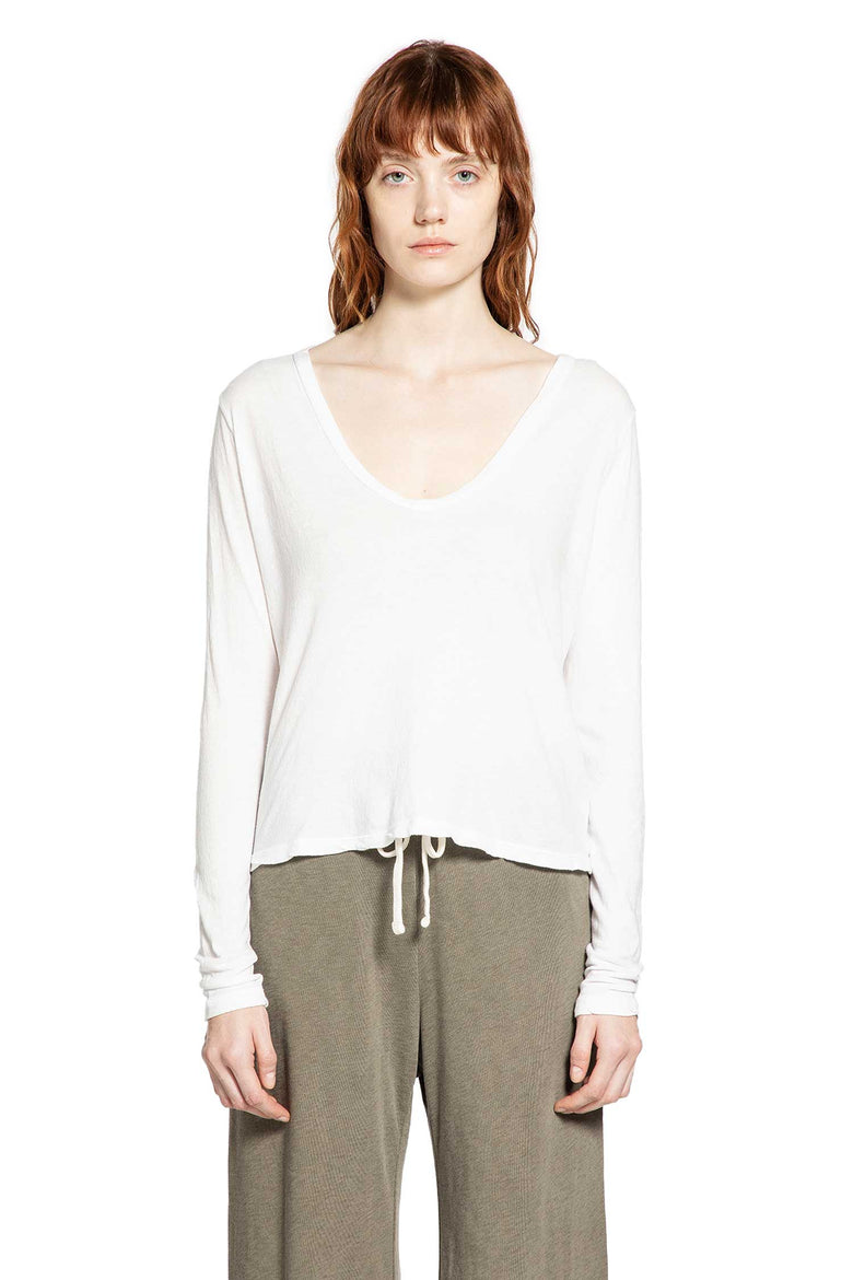 Deep V-Neck Long Sleeve Tee