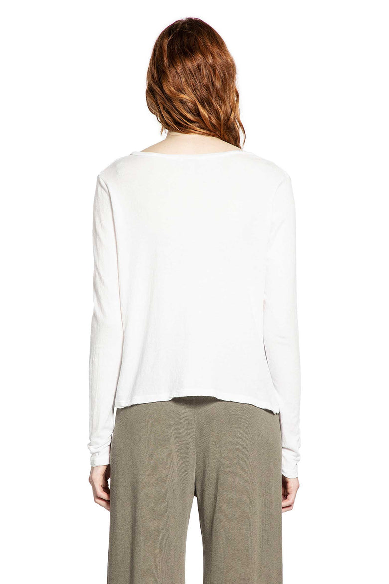 JAMES PERSE Deep V-Neck Long Sleeve Tee woman