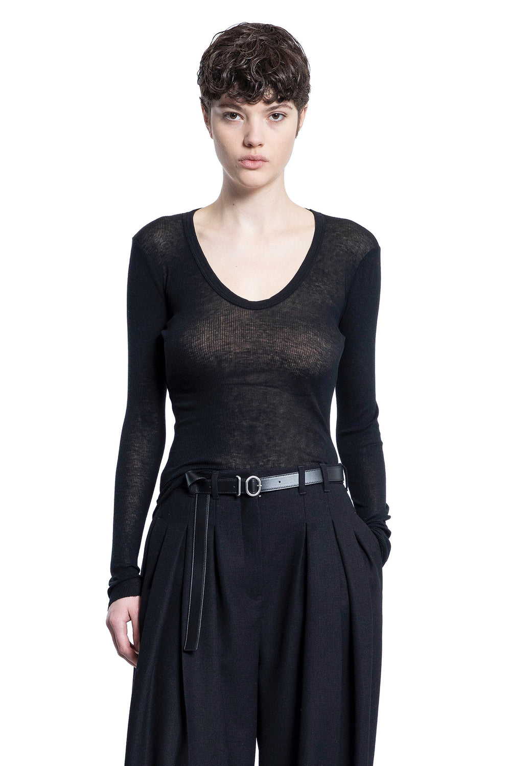 JAMES PERSE WOMAN BLACK TOPS