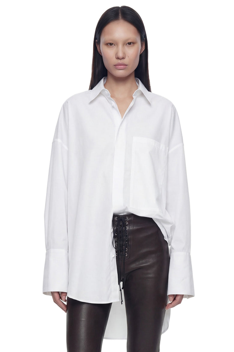 NVL GARDE Open Back Oversize Pocket Shirt woman