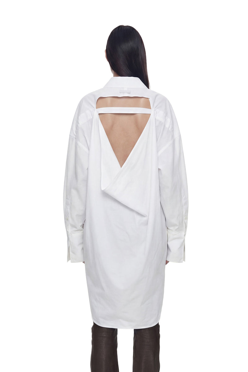 NVL GARDE Open Back Oversize Pocket Shirt woman