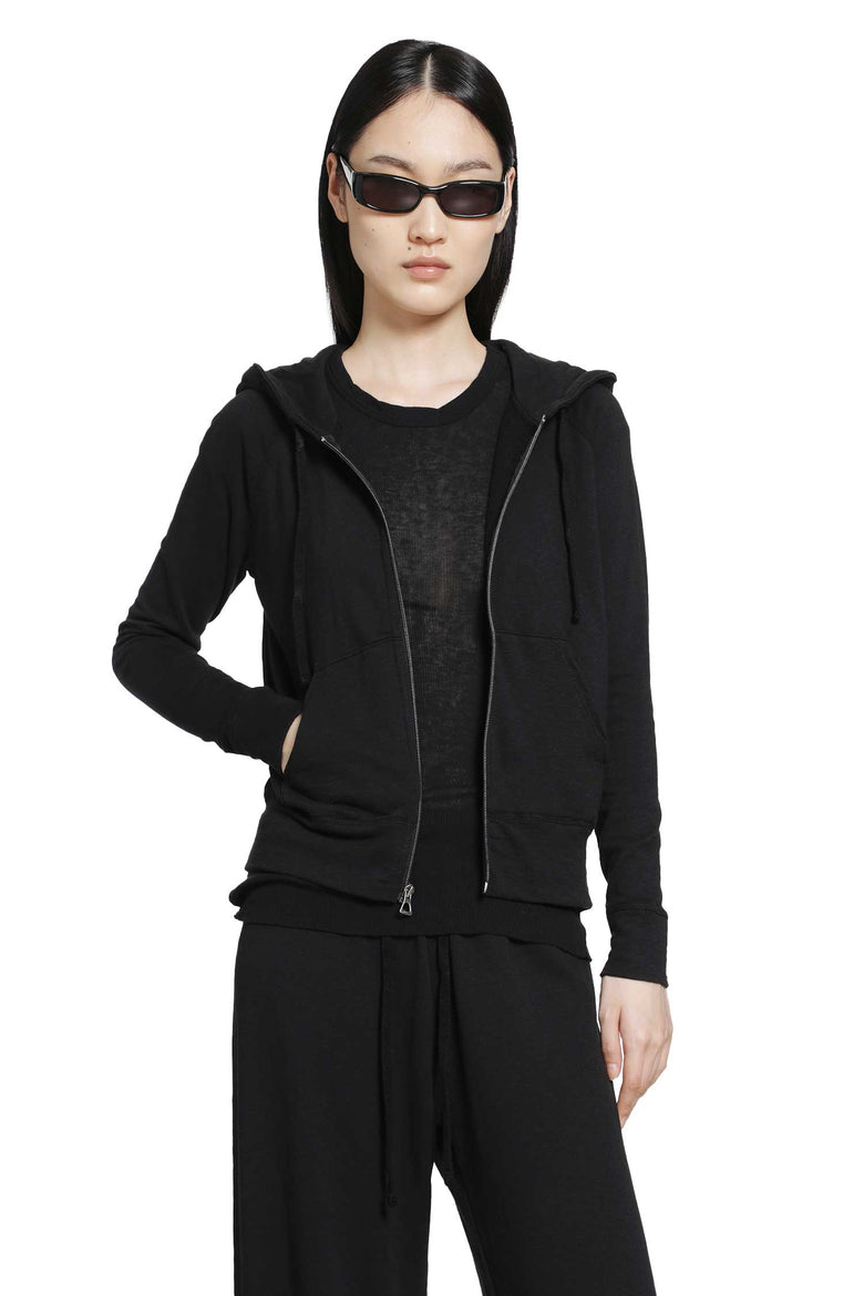 JAMES PERSE Vintage French Terry Zip Up Sweater woman
