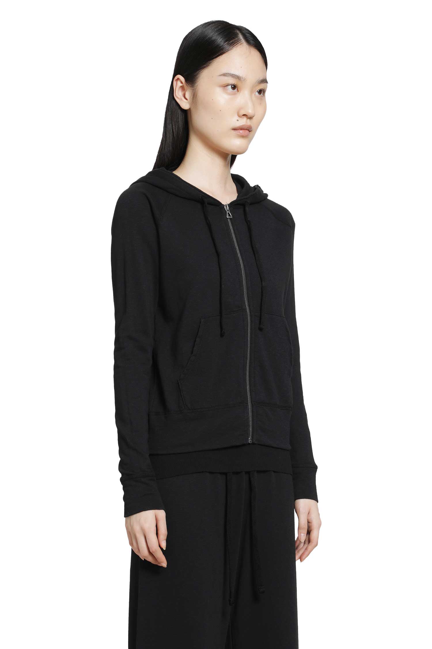 JAMES PERSE Vintage French Terry Zip Up Sweater woman