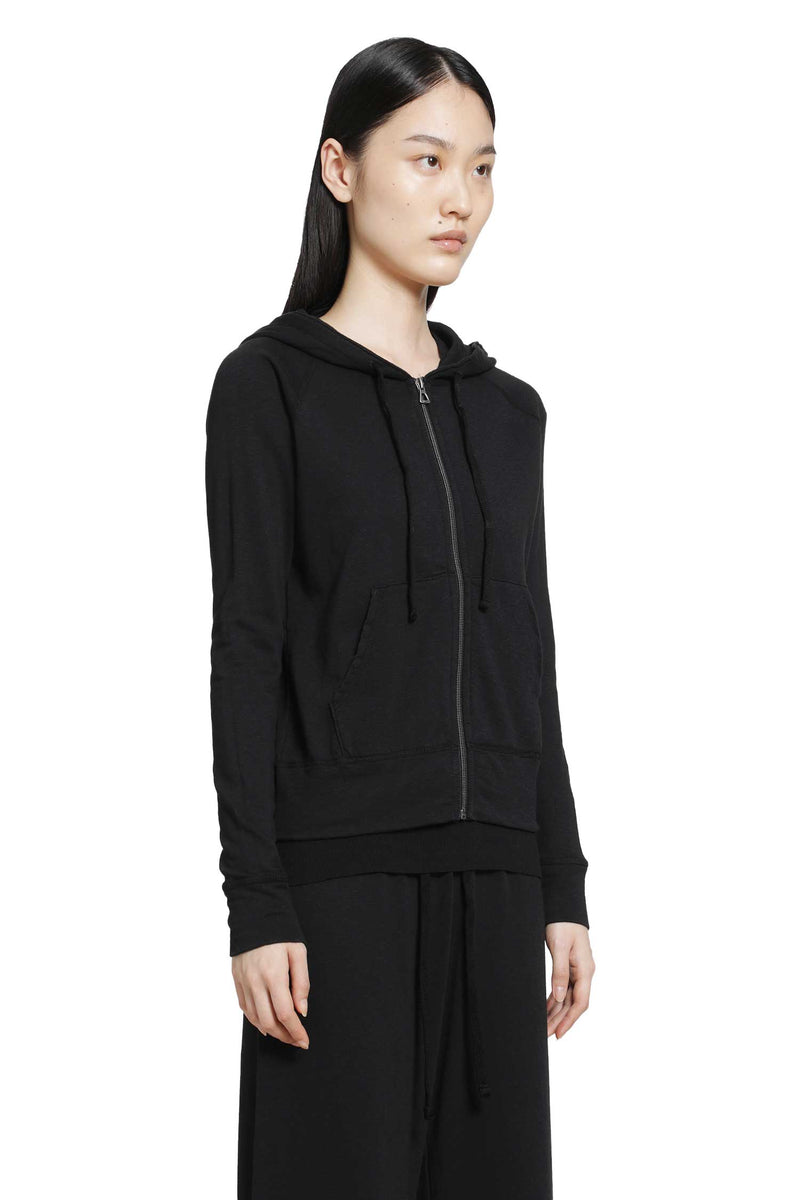 JAMES PERSE Vintage French Terry Zip Up Sweater woman