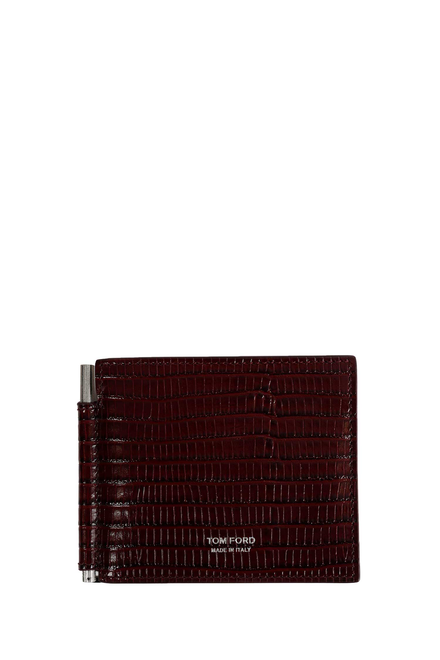 TOM FORD Printed Tejus Money Clip Wallet man